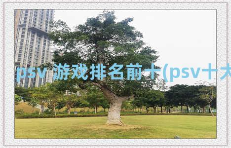 psv 游戏排名前十(psv十大游戏排行)